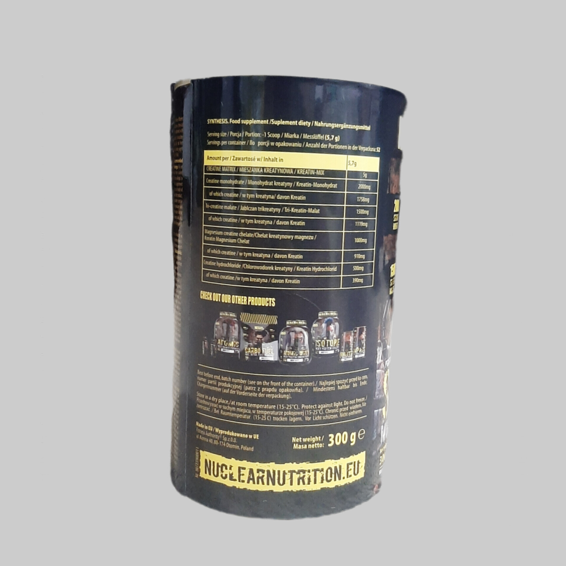  NUCLEAR NUTRITION MULTI CREATINE 