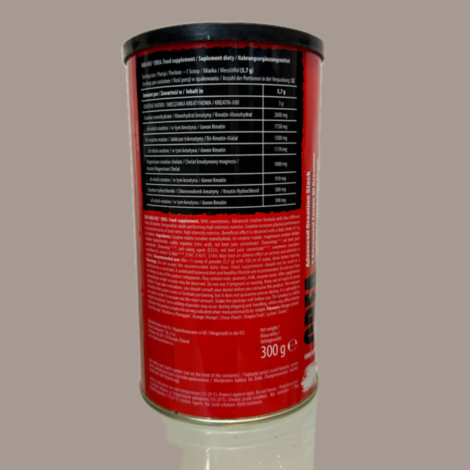 BAD ASS® CREA 300 G قیمت 